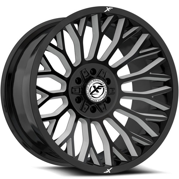 XF Off-Road XF-237 Gloss Black with Milled Spokes Center Cap