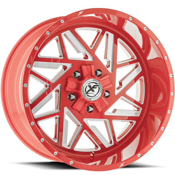 XF Off-Road XFX-306 Red with Milled Spokes Center Cap