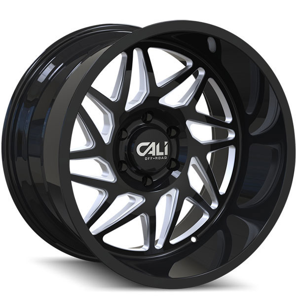 Cali Offroad Gemini 9112 Gloss Black with Milled Spokes