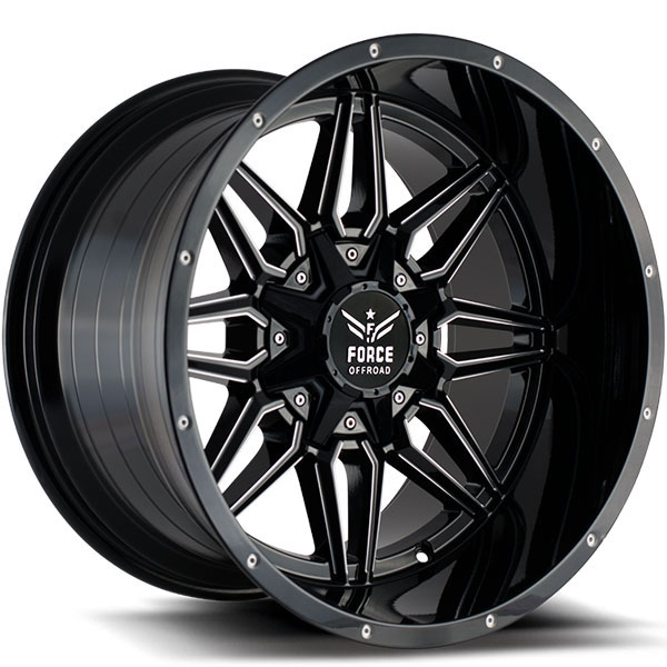 Force Off-Road F10 Black with Milled Spokes