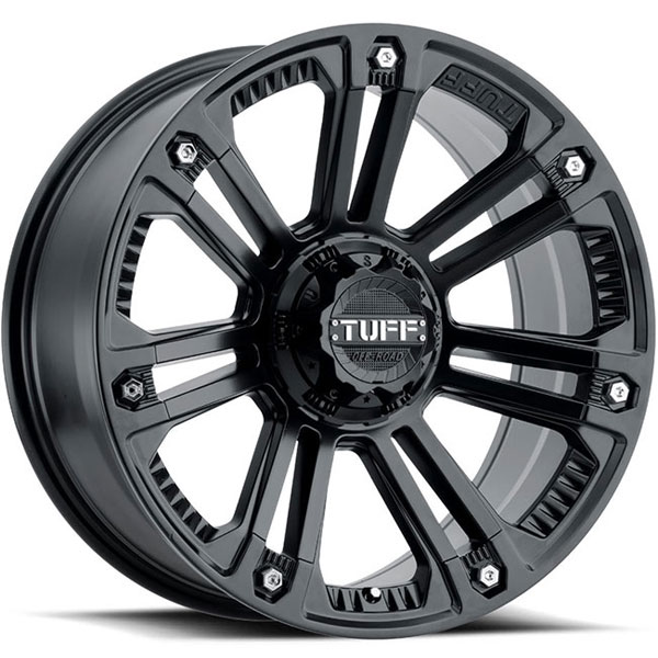 Tuff T22 Matte Black with Stainless Steel Bolts