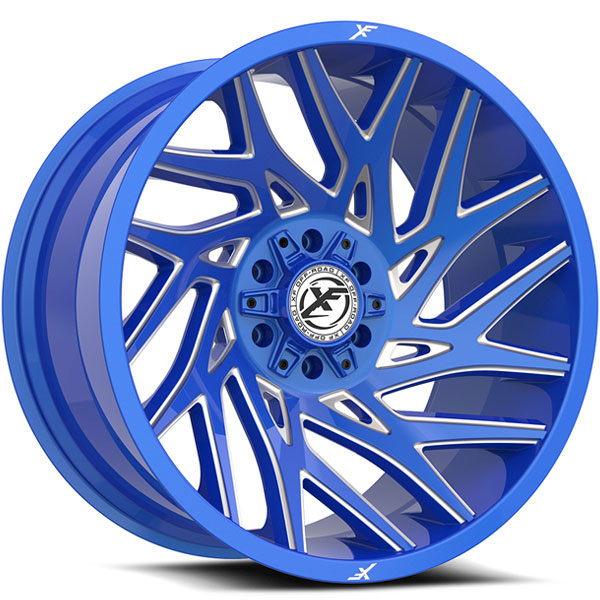 XF Off-Road XF-229 Blue with Milled Spokes