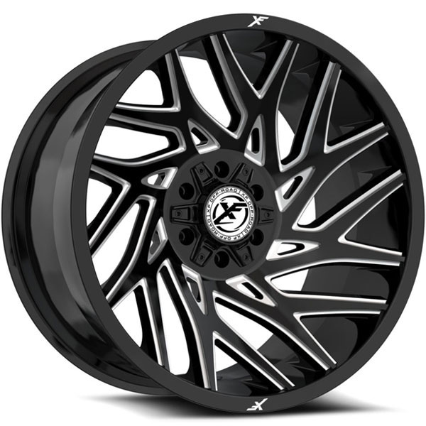 XF Off-Road XF-229 Gloss Black with Milled Spokes